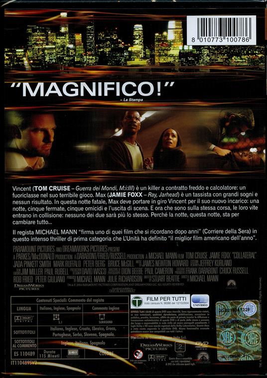 Collateral di Michael Mann - DVD - 2