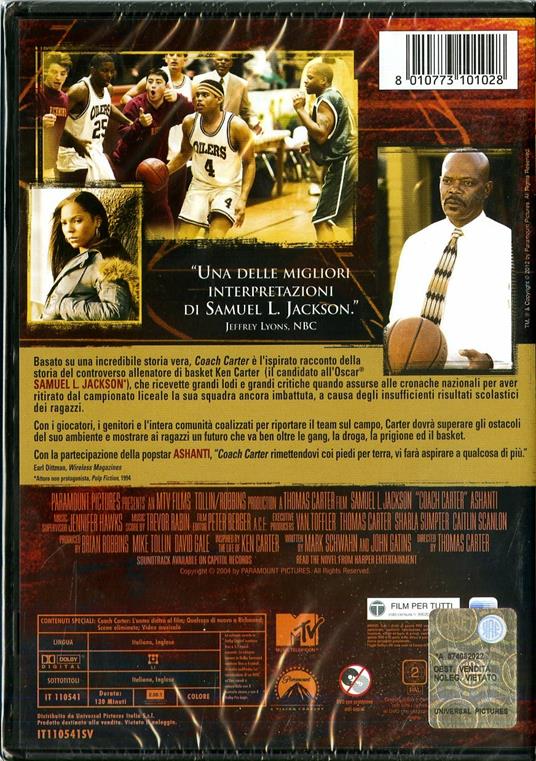 Coach Carter di Thomas Carter - DVD - 2