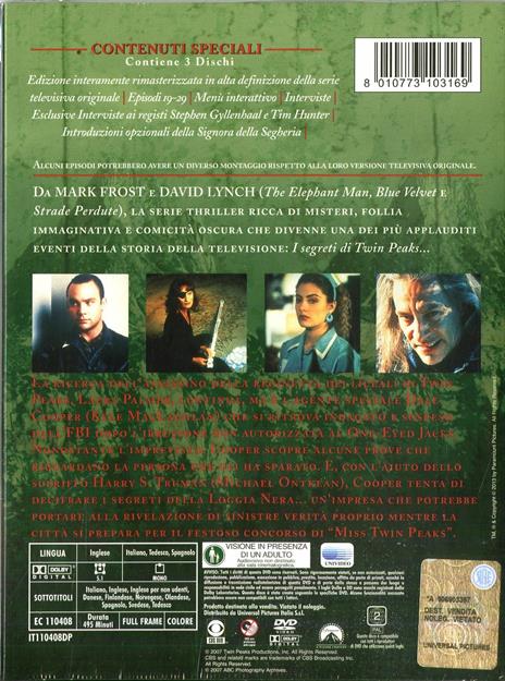 Twin Peaks. I segreti di Twin Peaks. Stagione 2. Parte 2 (Serie TV ita) (3 DVD) di David Lynch - DVD - 2