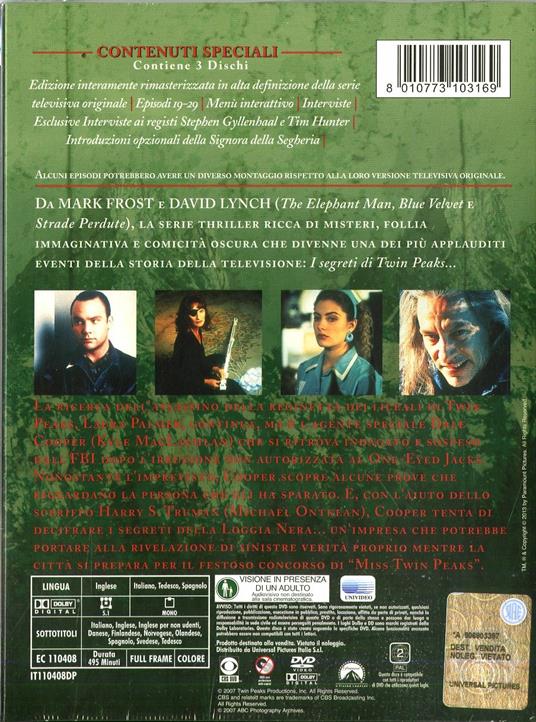 Twin Peaks. I segreti di Twin Peaks. Stagione 2. Parte 2 (Serie TV ita) (3 DVD) di David Lynch - DVD - 2