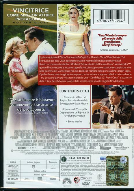 Revolutionary Road di Sam Mendes - DVD - 2