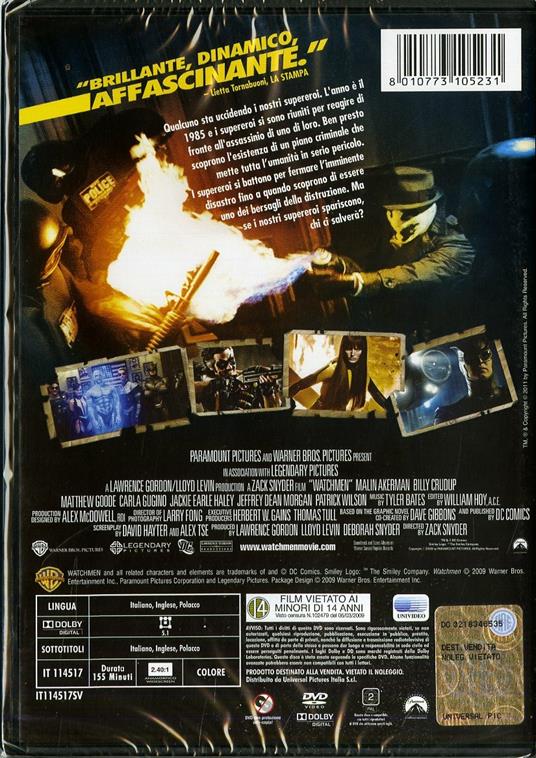 Watchmen (DVD) di Zack Snyder - DVD - 2