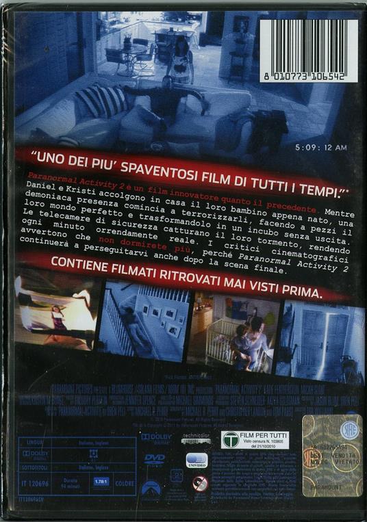 Paranormal Activity 2 (DVD) di Tod Williams - DVD - 2
