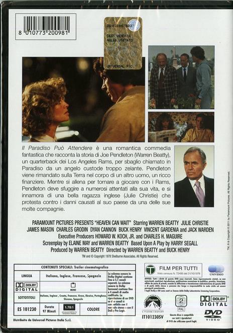 Il Paradiso può attendere di Warren Beatty,Buck Henry - DVD - 3