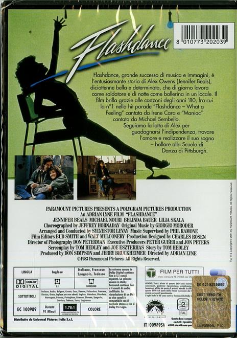 Flashdance di Adrian Lyne - DVD - 2