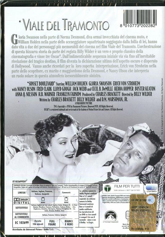 Viale del tramonto<span>.</span> Edizione speciale di Billy Wilder - DVD - 3