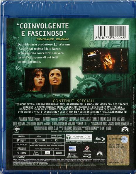 Cloverfield di Matt Reeves - Blu-ray - 2