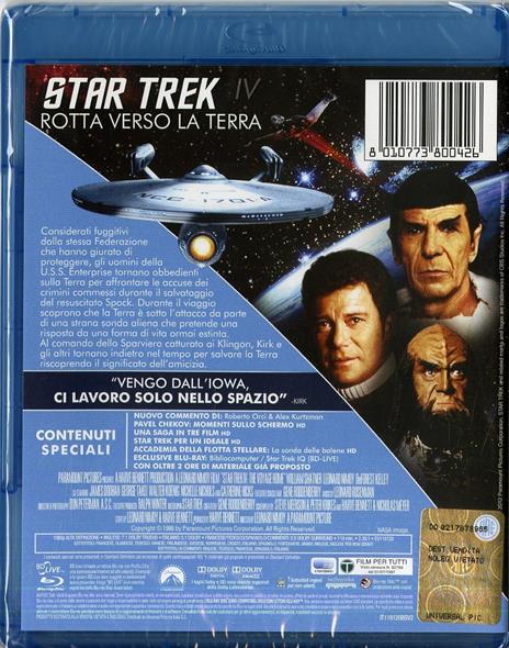 Star Trek IV. Rotta verso la Terra di Leonard Nimoy - Blu-ray - 2