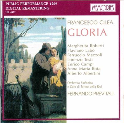 Gloria - CD Audio di Francesco Cilea