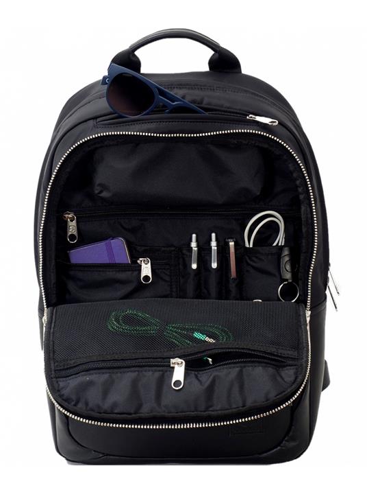 Zaino in pelle Invicta Business Backpack Biz M Leather Nero - 2