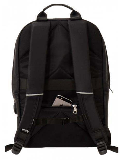 Zaino in pelle Invicta Business Backpack Biz M Leather Nero - 5