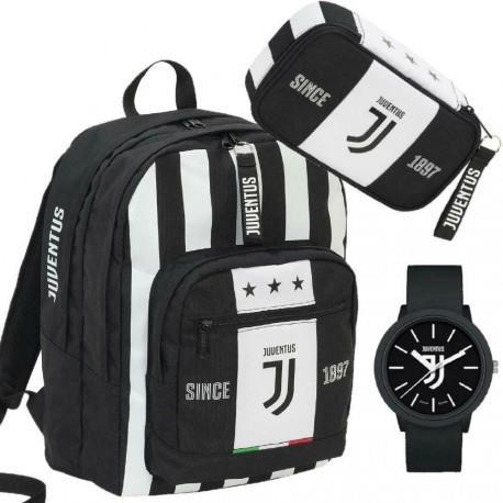 Zaino Big Plus Juventus + Astuccio accessoriato Quick Case. Con gadget -  Seven - Cartoleria e scuola