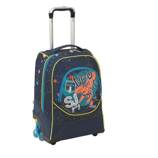 Zaino Trolley 3 Wheels Seven SJ Gang Ledtech Boy Blue Deep. Blu - 2