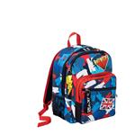 Zaino doppio scomparto Seven SJ Ever Flag Flame Scarlet. Rosso-Blu