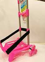 Cartoleria Carrello Trolley 3 ruote Be Box Plus Pieghevole Rosa - con blocca zaino  BeBox