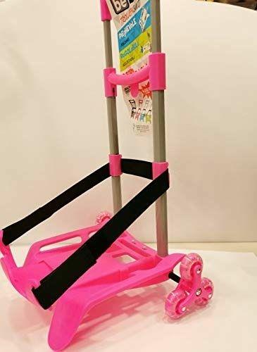 Carrello Trolley 3 ruote Be Box Plus Pieghevole Rosa - con blocca