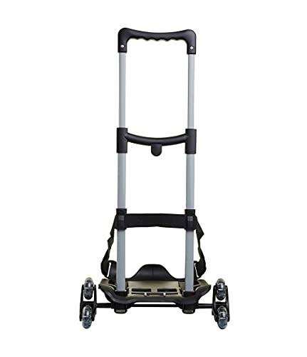 Carrello Trolley 3 ruote Be Box Plus Pieghevole Nero - con blocca zaino  - 3