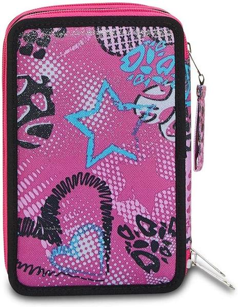 Astuccio 3 zip Seven 7.1 Romantic Freedom Rosa - 12,5x20x7 cm - 2