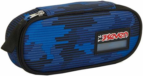 Astuccio ovale organizzato Seven Freethink Boy Assortito - 10x23x5,5 cm - 2