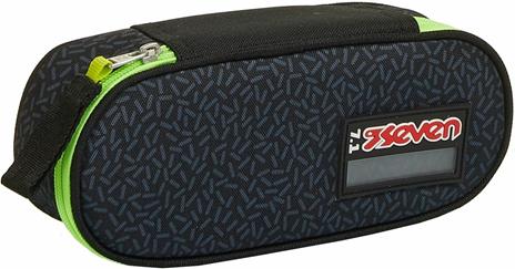 Astuccio ovale organizzato Seven Freethink Boy Assortito - 10x23x5,5 cm - 3