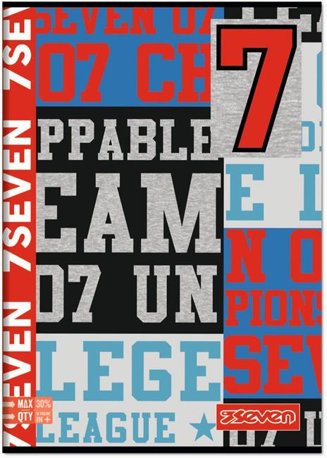 Quaderno Maxi A4 Seven 7.1 Boy 100 gr 1 rigo - 2