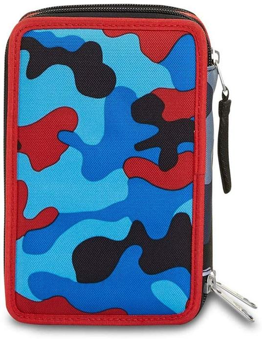 Astuccio 3 zip Seven 7.1 Challenge Boy Grigio - 12,5x20x7 cm - 2