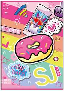 Cartoleria Quaderno Maxi A4 SJ Gang Girl 100 gr - 1 Rigo con margine SJ