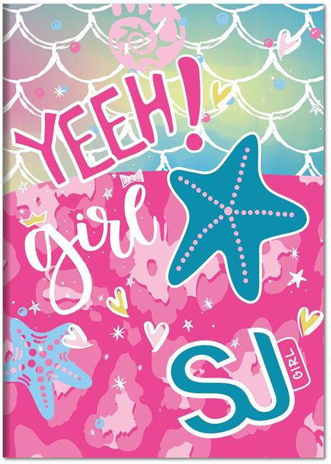 Quaderno Maxi A4 SJ Gang Girl 100 gr - Quadretti grandi 5 mm con margine - 3