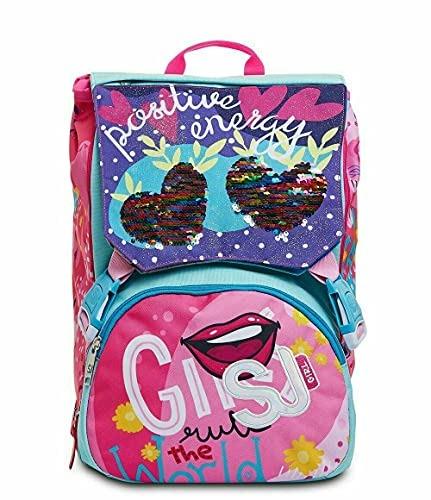 Zaino sdoppiabile SJ Gang Facce da SJ Girl - 27x41x16 cm - 2