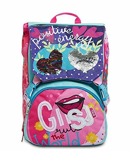 Zaino sdoppiabile SJ Gang Facce da SJ Girl - 27x41x16 cm - 3