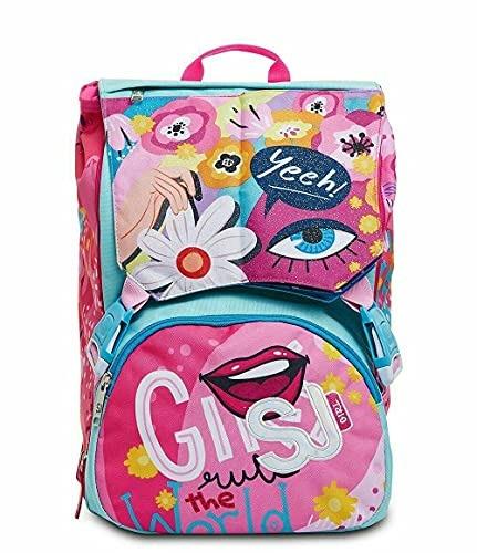 Zaino sdoppiabile SJ Gang Facce da SJ Girl - 27x41x16 cm - 4