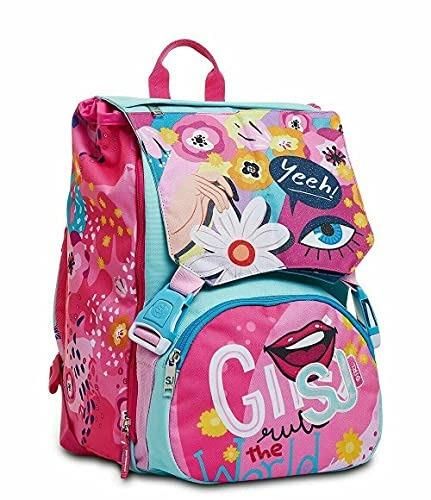 Zaino sdoppiabile SJ Gang Facce da SJ Girl - 27x41x16 cm - 5