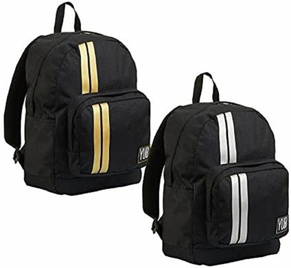 Zaino monoscomparto YUB Metal Stripes Assortito - 30,5x42x14 cm