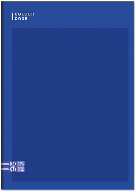 Quaderno A4 Maxi 96/100 Colour Colour Code Colorful. Quadretti grandi 5 mm con margine - 20,5 x 29,5 cm - 3