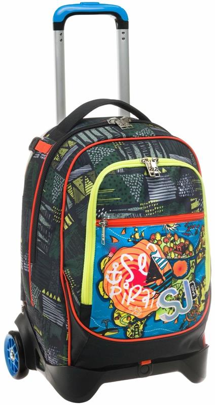 Zaino scuola Trolley Jack-2wd Sj Gang Sea Pirate Boy, Orange, 34 lt - 37 x 51 x 27 cm