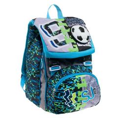 Zaino scuola Sdoppiabile Big Sj Gang Goalkick Boy, Turquoise Fluo, 21 lt - 27 x 41 x 16 cm