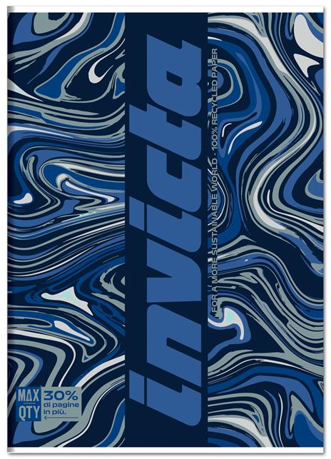 Quaderno A4 Maxi 104/80 Invicta. 1 Rigo - 20,5 x 29,5 cm