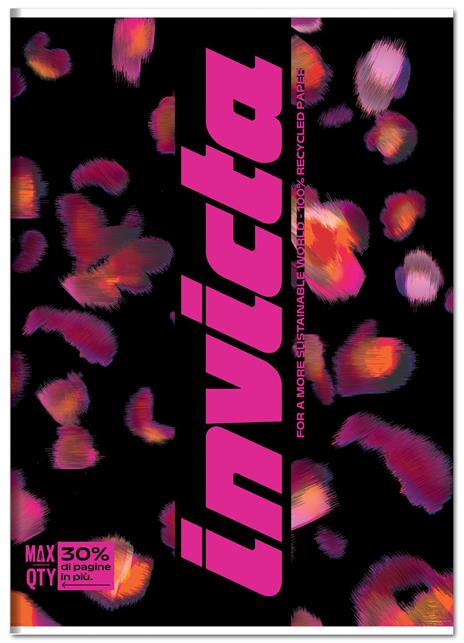 Quaderno A4 Maxi 104/80 Invicta. 1 Rigo - 20,5 x 29,5 cm - 2