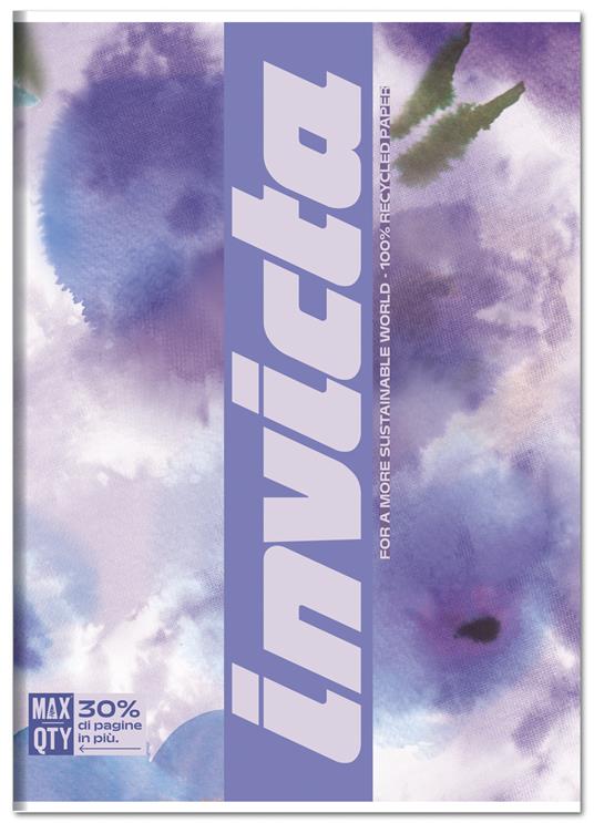 Quaderno A4 Maxi 104/80 Invicta. 1 Rigo - 20,5 x 29,5 cm - 3