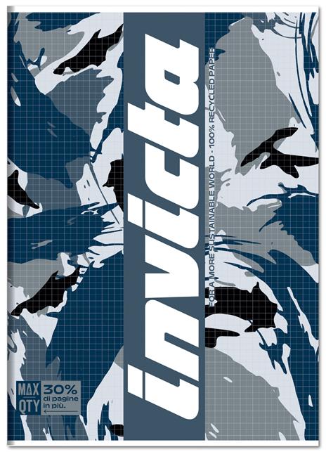 Quaderno A4 Maxi 104/80 Invicta. 1 Rigo - 20,5 x 29,5 cm - 5