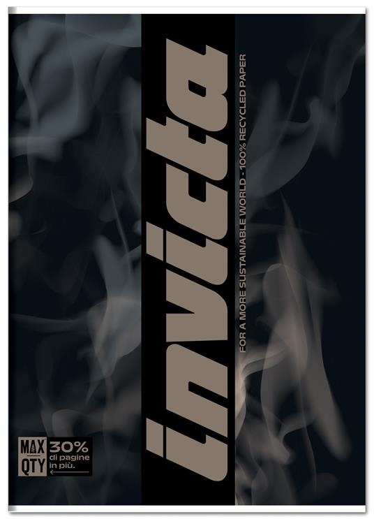 Quaderno A4 Maxi 104/80 Invicta. 1 Rigo - 20,5 x 29,5 cm - 6