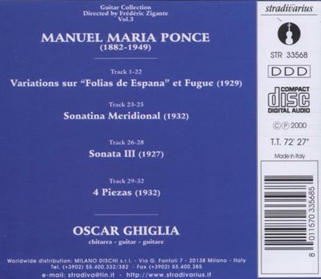 Guitar Collection vol.3 - CD Audio di Manuel Maria Ponce - 2