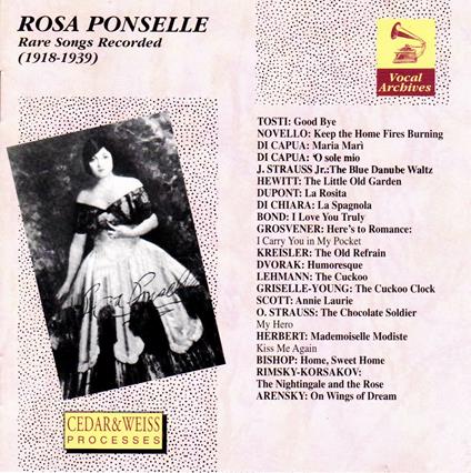 Rare Songs Recorded - CD Audio di Rosa Ponselle