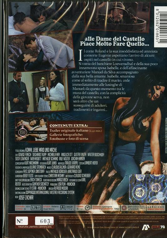 Alle dame del castello piace fare solo quello di Josef Zachar - DVD - 2