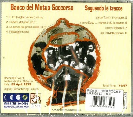 Seguendo le tracce - CD Audio di Banco del Mutuo Soccorso - 2