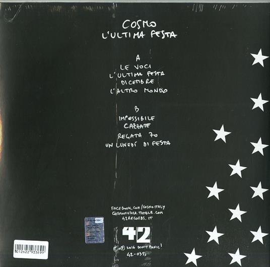 L'ultima festa - Vinile LP di Cosmo - 2