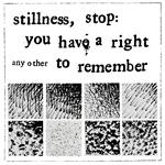 Stillness, Stop. You Have A Right To Remember