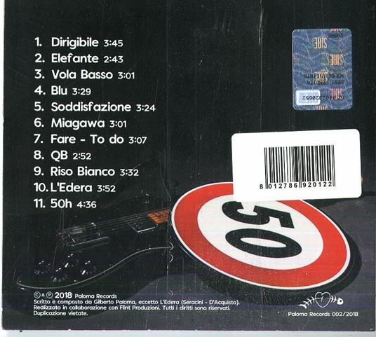 50 all'ora - CD Audio di Gilberto Paloma - 2