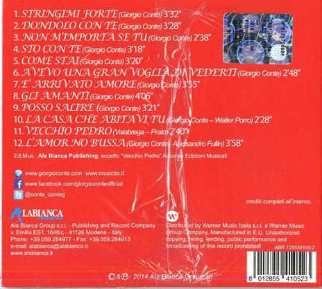 2014 Cascina Piovanotto - CD Audio di Giorgio Conte - 2