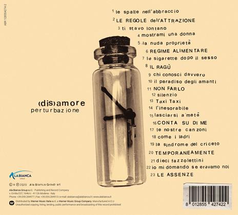 DisAmore - CD Audio di Perturbazione - 2